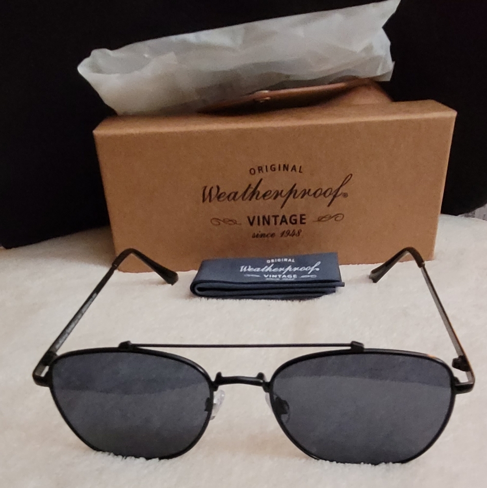 Weatherproof Vintage Dark Gray Sunglasses